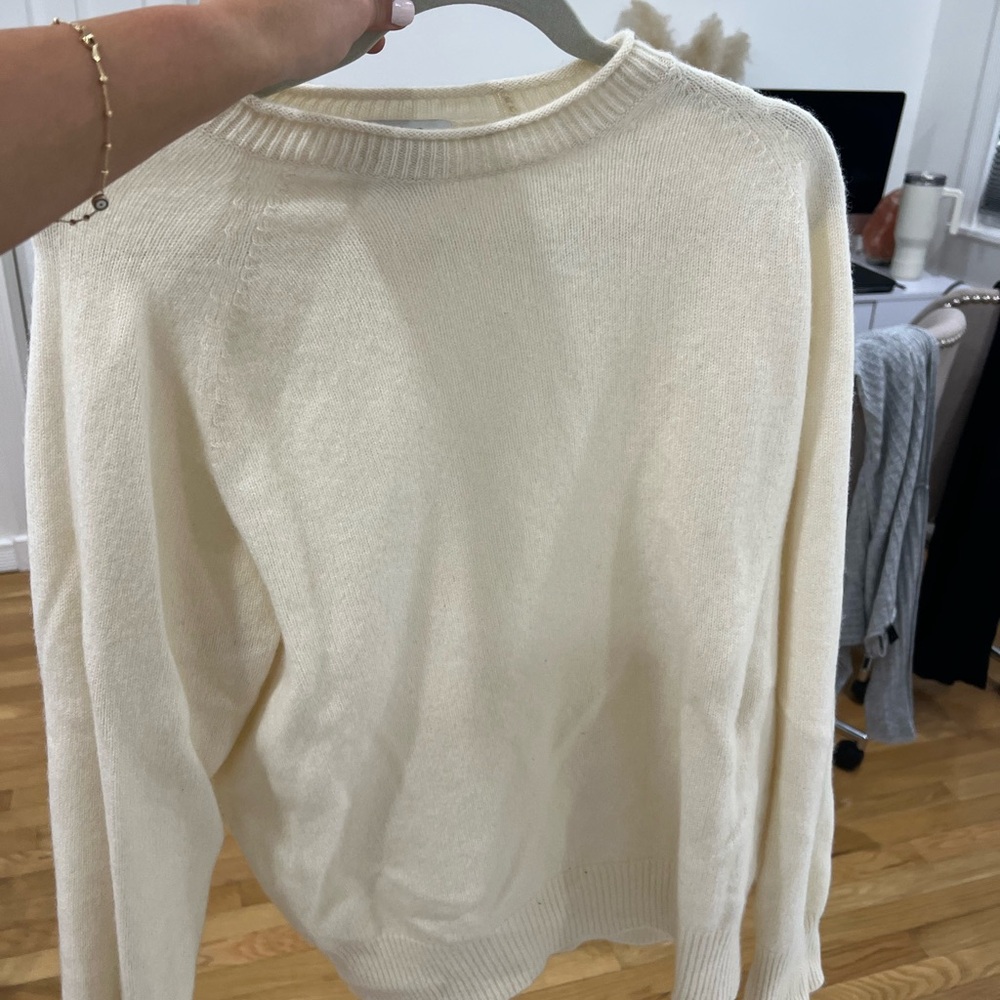 Cos Cream Crew Neck Sweater